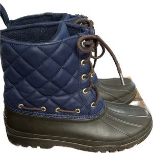 Sperry quilted rain boots